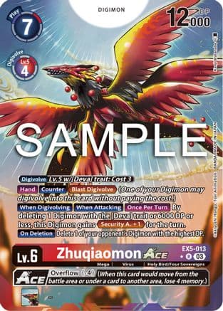 Zhuqiaomon ACE (Alternate Art) — Animal Colosseum