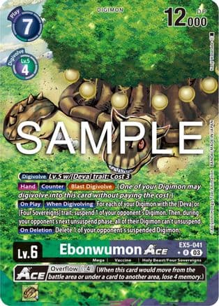 Ebonwumon ACE (Alternate Art) — Animal Colosseum