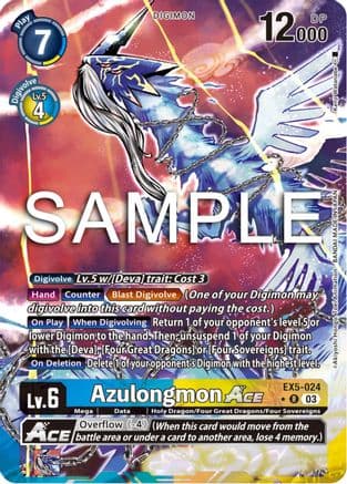 Azulongmon ACE (Alternate Art) — Animal Colosseum