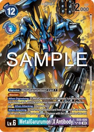 MetalGarurumon (X Antibody) (3 Star Alternate Art) — Digimon Card Game card