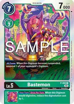 Bastemon - P-093 (3rd Anniversary Update Pack) — Digimon Promotion Cards