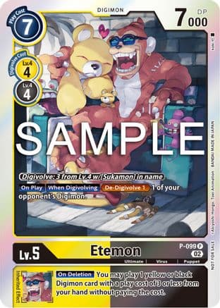 Etemon - P-099 (Limited Card Pack Ver.2) — Digimon Promotion Cards