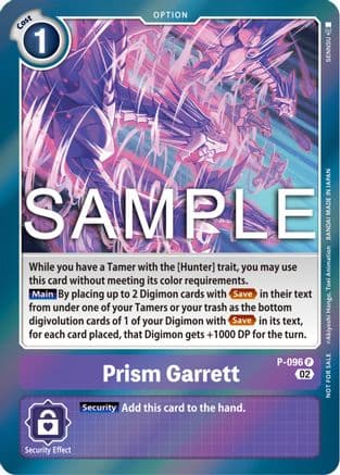 Prism Garrett - P-096 (3rd Anniversary Update Pack) — Digimon Promotion Cards