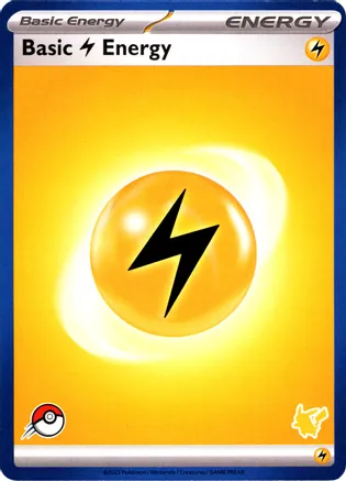 Basic Lightning Energy (Blue Border) — My First Battle