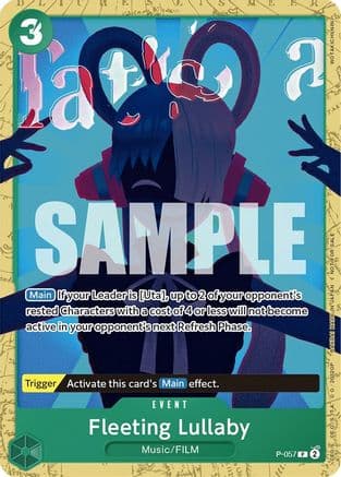 Fleeting Lullaby (Starter Deck 11: Uta Deck Battle) — One Piece Promotion Cards