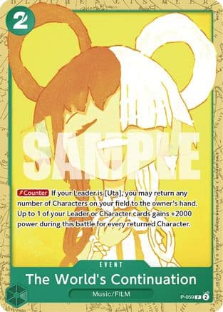 The World's Continuation (Starter Deck 11: Uta Deck Battle) — One Piece Promotion Cards