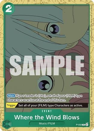 Where the Wind Blows (Starter Deck 11: Uta Deck Battle) — One Piece Promotion Cards