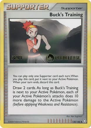 Buck's Training - 130/146 (Prerelease) [Staff] — Miscellaneous Cards & Products