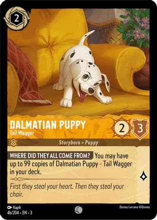 Dalmatian Puppy - Tail Wagger (4b/204) — Into the Inklands