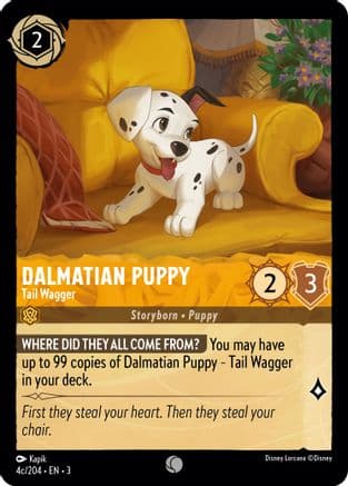 Dalmatian Puppy - Tail Wagger (4c/204) — Into the Inklands