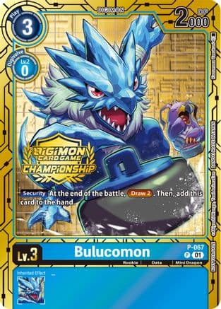 Bulucomon - P-067 (Championship 2023 Gold Card Set) — Digimon Promotion Cards