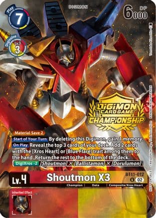Shoutmon X3 (Championship 2023 Tamers Pack) — Dimensional Phase