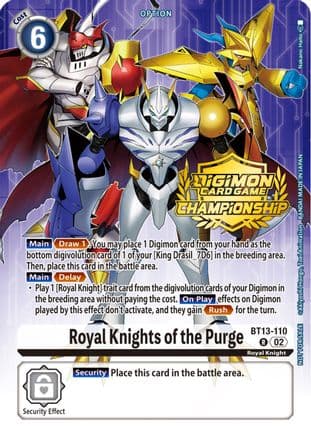 Royal Knights of the Purge (Championship 2023 Tamers Pack) — Versus Royal Knights
