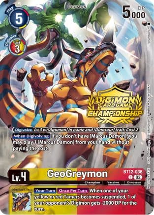 GeoGreymon (Championship 2023 Tamers Pack) — Across Time