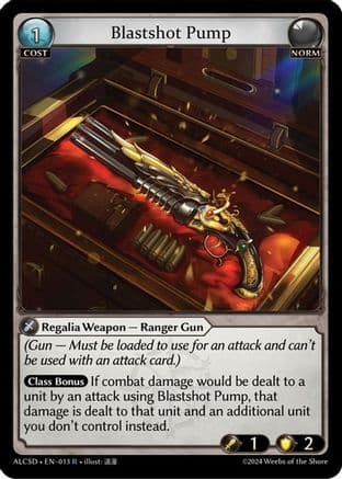 Blastshot Pump — Alchemical Revolution Starter Decks