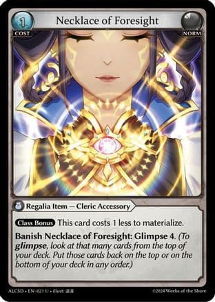 Necklace of Foresight — Alchemical Revolution Starter Decks