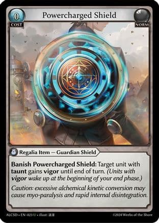 Powercharged Shield — Alchemical Revolution Starter Decks