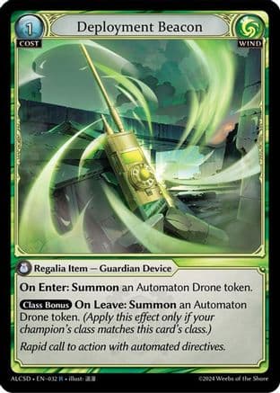 Deployment Beacon — Alchemical Revolution Starter Decks