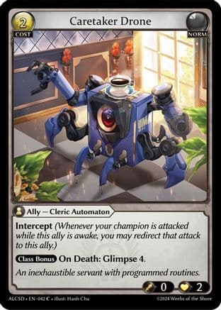 Caretaker Drone — Alchemical Revolution Starter Decks Grand Archive TCG card by Hanh Chu