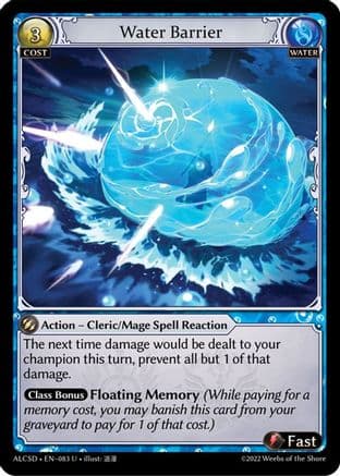 Water Barrier — Alchemical Revolution Starter Decks