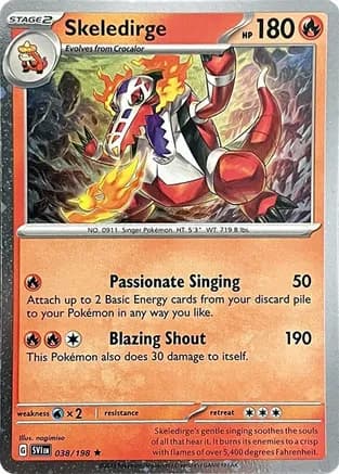 Skeledirge - 038/198 (Cosmos Holo) — Miscellaneous Cards & Products