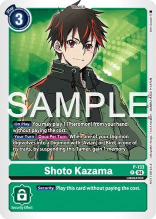 Shoto Kazama (Digimon Liberator Promotion Pack) — Digimon Promotion Cards