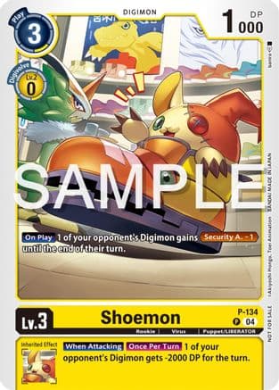 Shoemon (Digimon Liberator Promotion Pack) — Digimon Promotion Cards