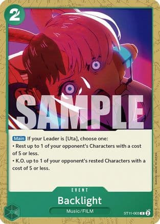 Backlight — One Piece Card Game card