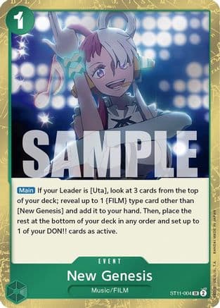 New Genesis — One Piece Card Game card
