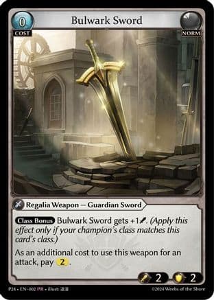 Bulwark Sword — Promotional Cards