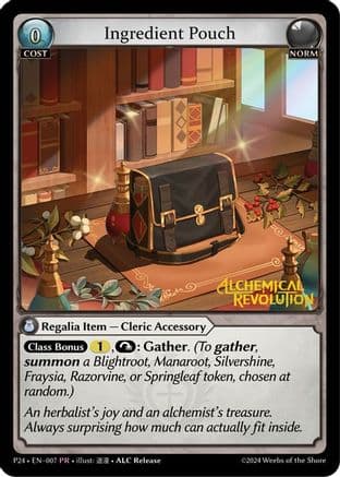 Ingredient Pouch — Promotional Cards