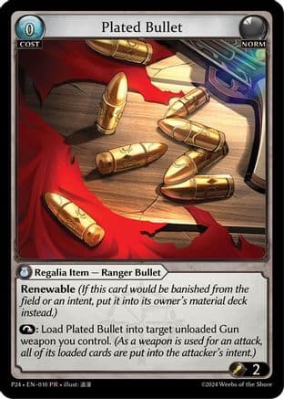 Plated Bullet — Promotional Cards