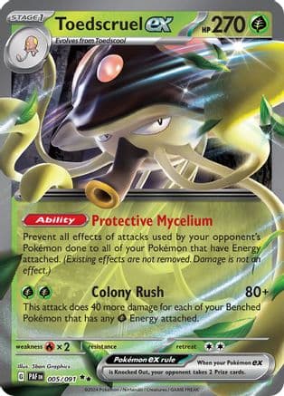 Toedscruel ex - 005/091 — SV: Paldean Fates Pokémon TCG card by 5ban Graphics