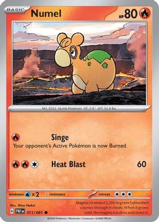Numel — SV: Paldean Fates Pokémon TCG card by Mina Nakai