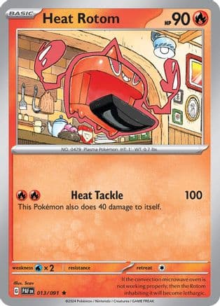 Heat Rotom — SV: Paldean Fates Pokémon TCG card by Scav