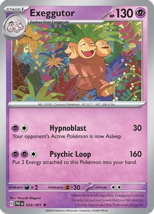 Exeggutor — SV: Paldean Fates Pokémon TCG card by Masakazu Fukuda