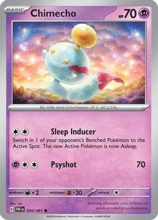 Chimecho — SV: Paldean Fates Pokémon TCG card by sui