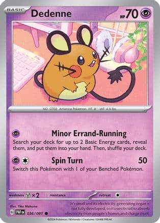 Dedenne — SV: Paldean Fates Pokémon TCG card by Tika Matsuno