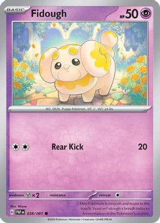 Fidough — SV: Paldean Fates Pokémon TCG card by Mizue
