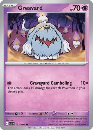 Greavard — SV: Paldean Fates Pokémon TCG card by yuu