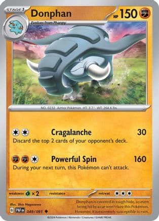 Donphan — SV: Paldean Fates Pokémon TCG card by Shin Nagasawa