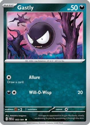Gastly — SV: Paldean Fates Pokémon TCG card by Nobuhiro Imagawa