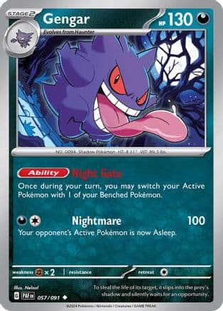 Gengar — SV: Paldean Fates Pokémon TCG card by Aya Kusube
