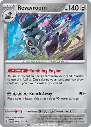 Revavroom - 065/091 — SV: Paldean Fates Pokémon TCG card by Anesaki Dynamic