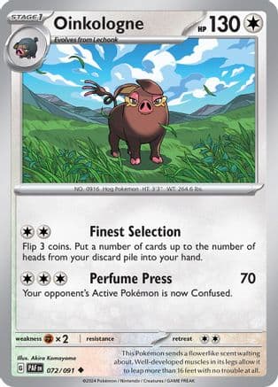 Oinkologne — SV: Paldean Fates Pokémon TCG card by Akira Komayama