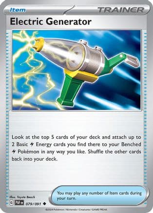 Electric Generator — SV: Paldean Fates Pokémon TCG card by Toyste Beach