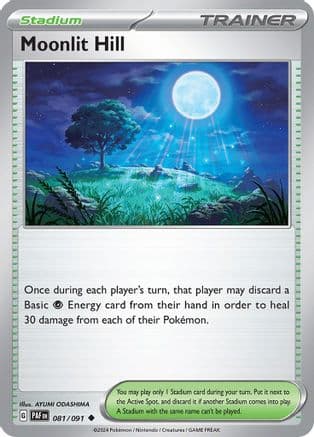 Moonlit Hill — SV: Paldean Fates Pokémon TCG card by AYUMI ODASHIMA