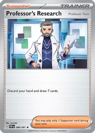 Professor's Research - 088/091 — SV: Paldean Fates Pokémon TCG card by kirisAki