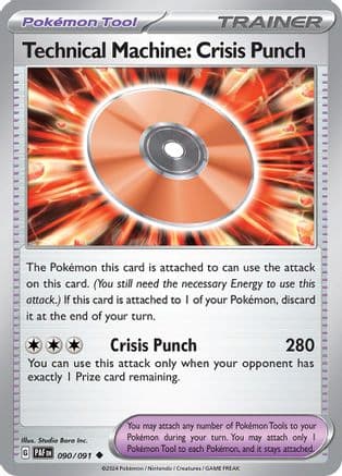 Technical Machine: Crisis Punch — SV: Paldean Fates Pokémon TCG card by Studio Bora Inc.