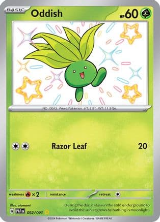 Oddish — SV: Paldean Fates Pokémon TCG card by otumami